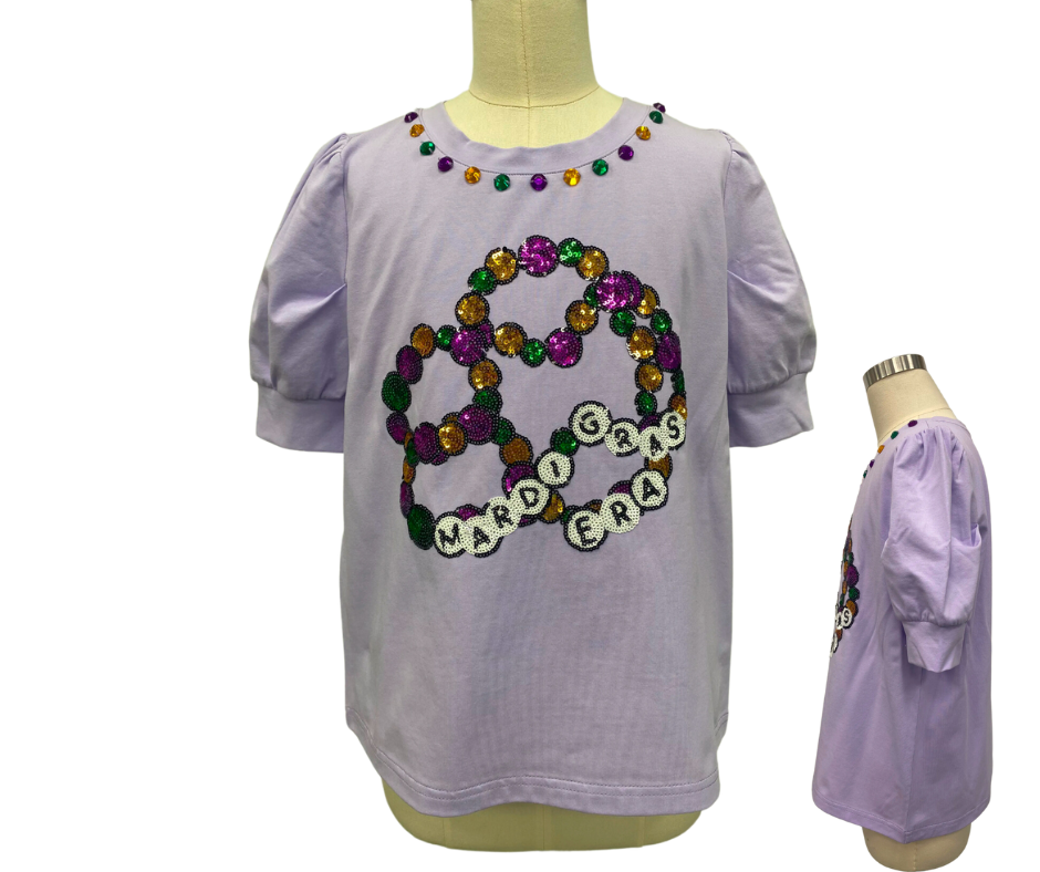Mardi Gras Era Bead Shirt - Kids