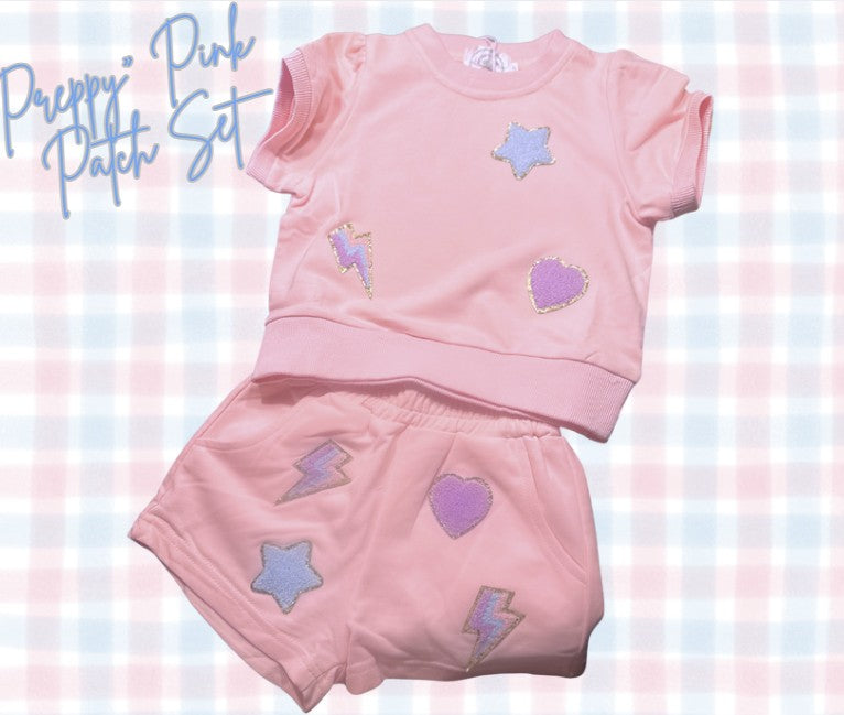 Preppy Pink Patch Set