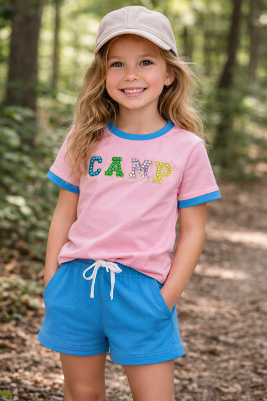 Girls Crystal CAMP Shirt