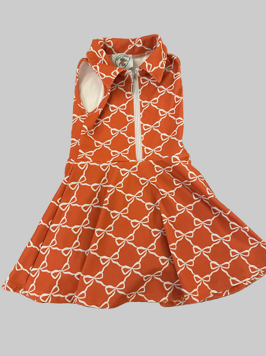 Texas Bow Pattern Athletic Dress