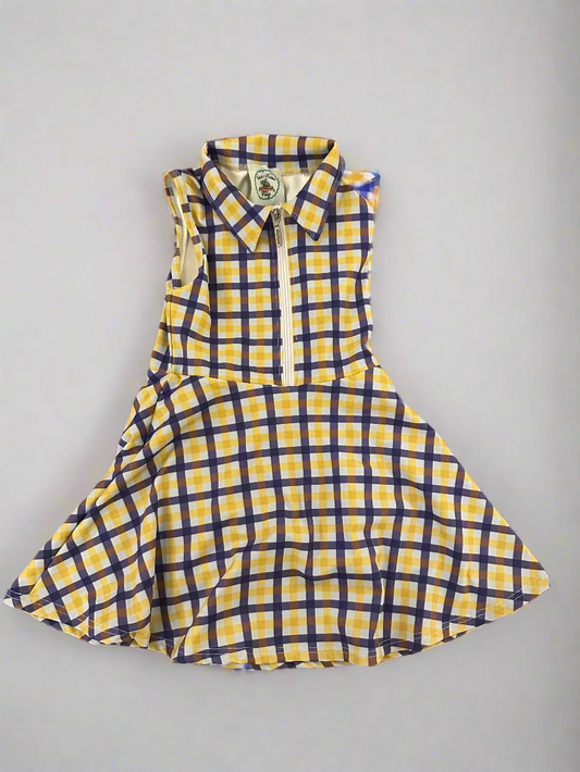 Tiger Plaid Pattern Athletic Dress