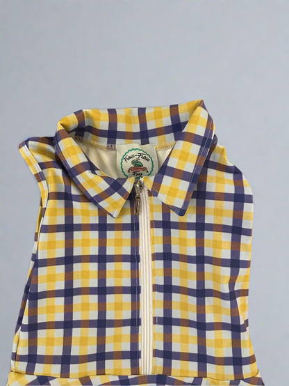 Tiger Plaid Pattern Athletic Dress