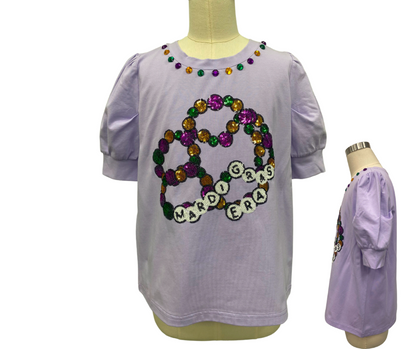 Mardi Gras Era Bead Shirt - Kids