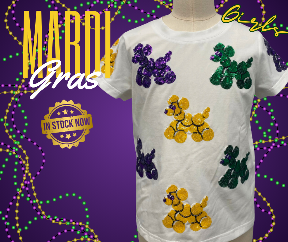 Mardi Gras Bead Dogs - Kids