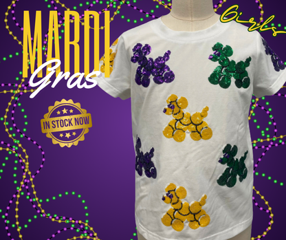 Mardi Gras Bead Dogs - Kids
