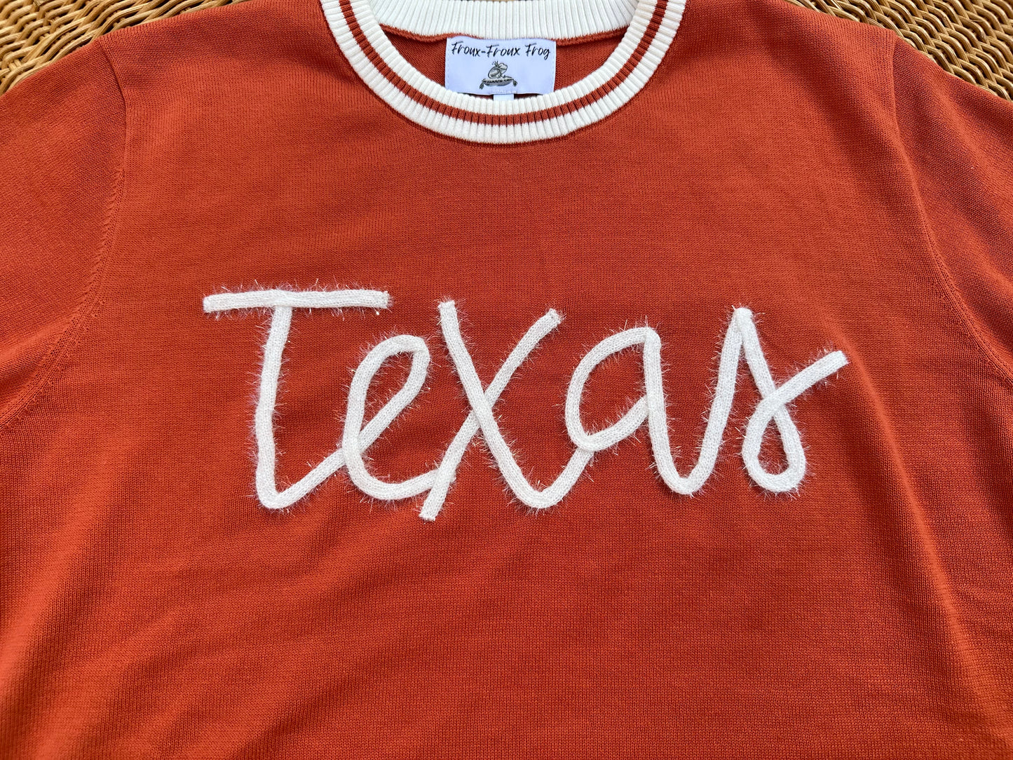 Texas Script Tinsel Top