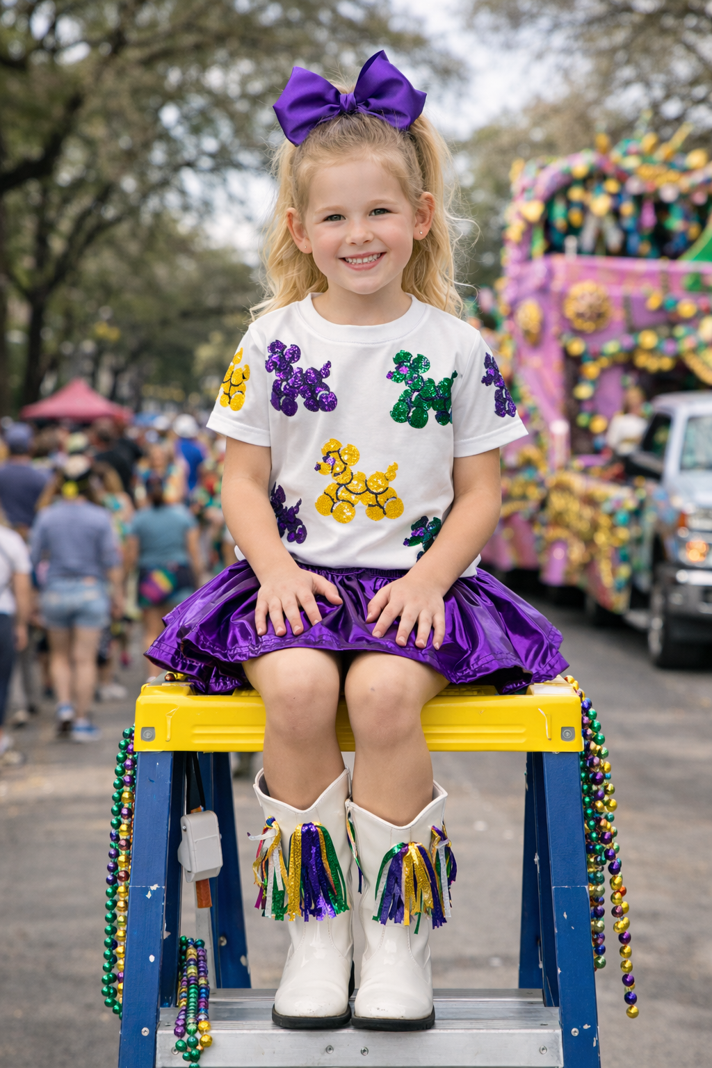Mardi Gras Bead Dogs - Kids