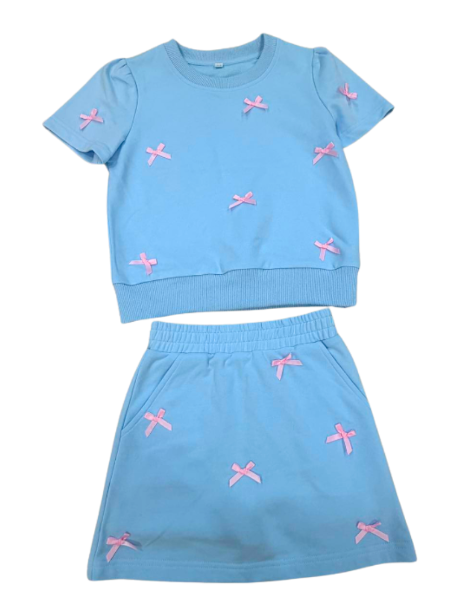 Baby Blue Bow Set