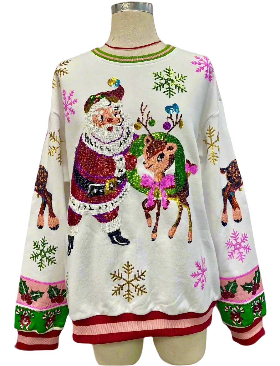 Retro Santa Sweatshirt (Pre-Order)