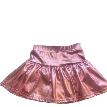 Pink Metallic Skort