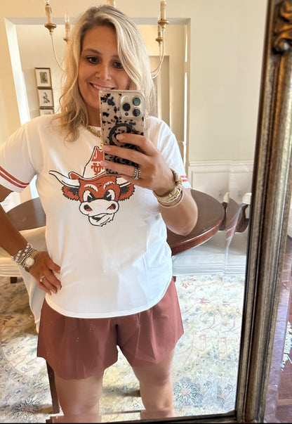 Texas Sequin Retro Tee - Adult
