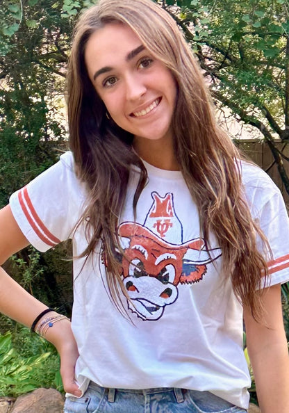 Texas Sequin Retro Tee - Adult