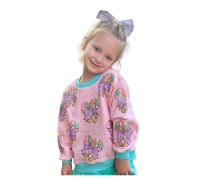 Candy Cane Sweatshirt - Mommy & Me - Kids