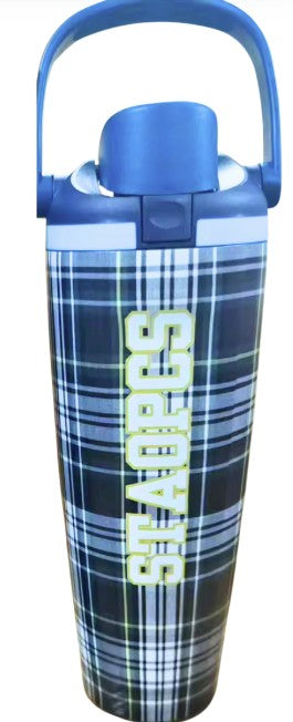 STAOPCS Plaid Stainless Steel Water Bottle