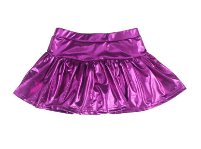 Purple Metallic Skort
