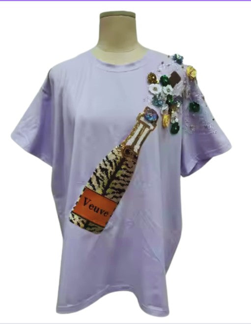 Tiger Print Champagne Shirt