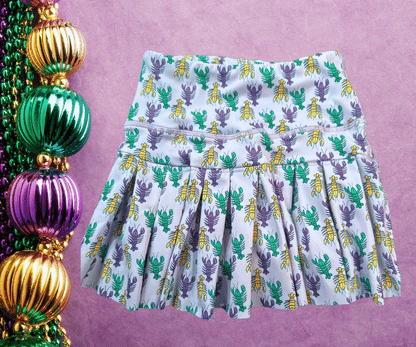 Girls Mardi Gras Skirt Set