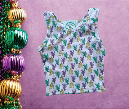 Girls Mardi Gras Skirt Set