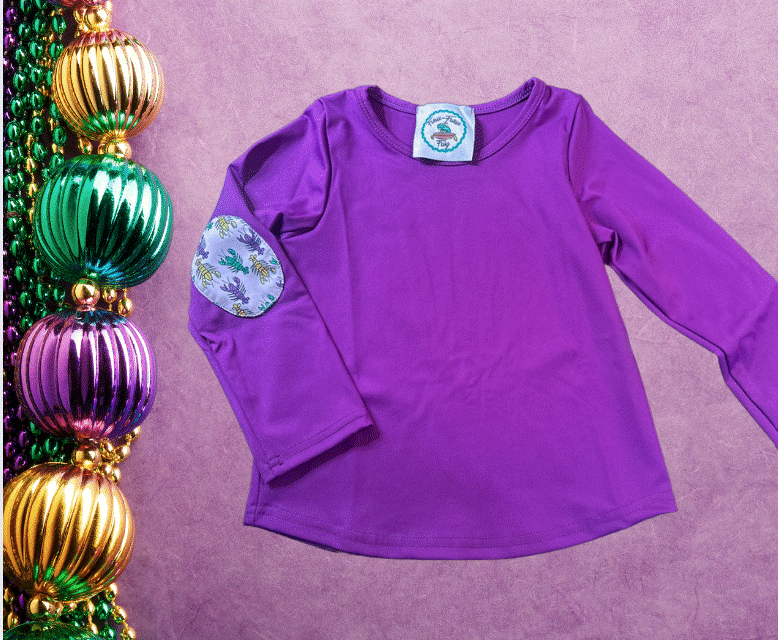 Mardi Gras Crawfish Print Top and Leggings Set